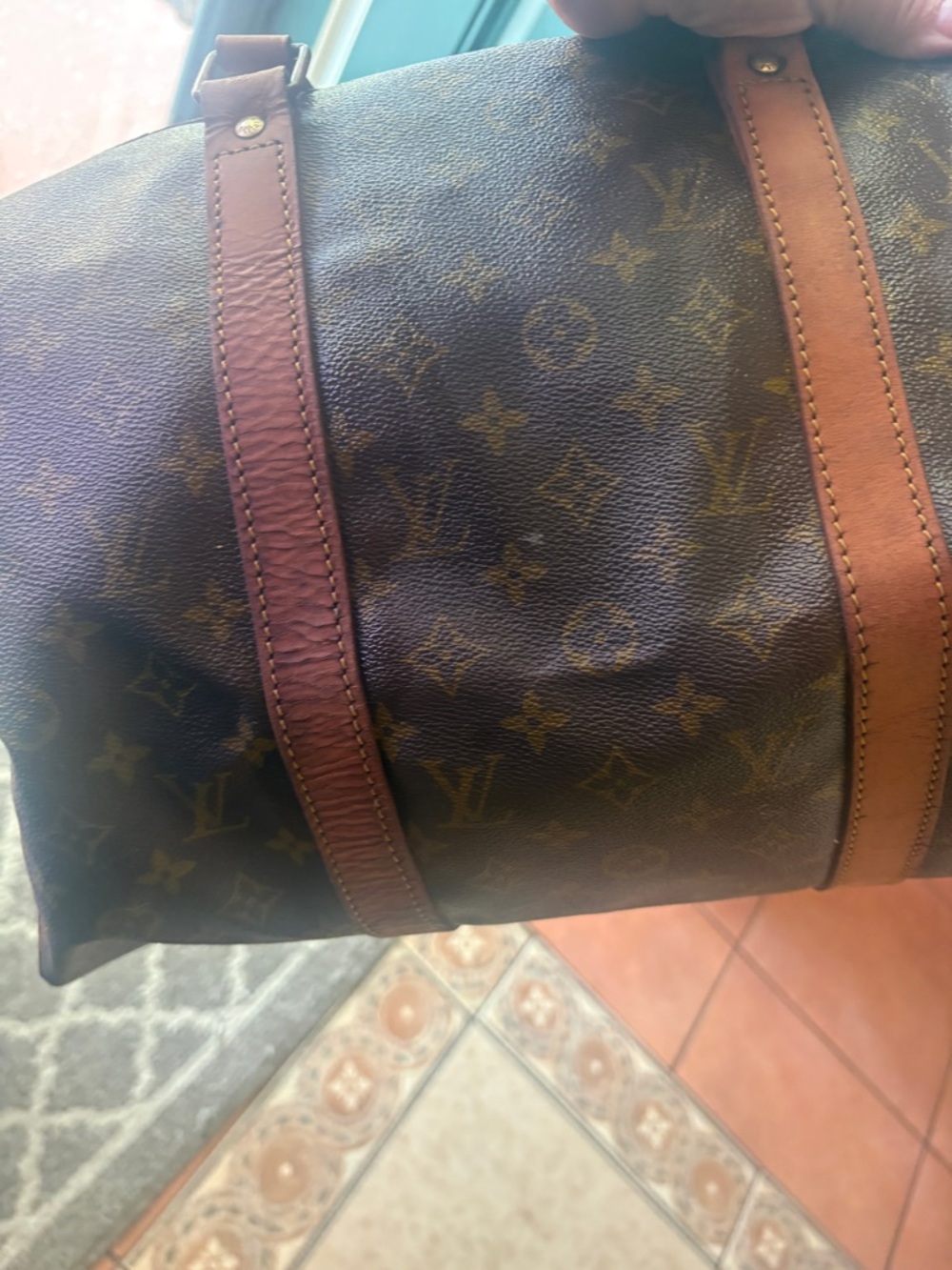 LV Sac Souple 45 Monogram Vintage Travel Bag Authentic - Picture 10 of 15